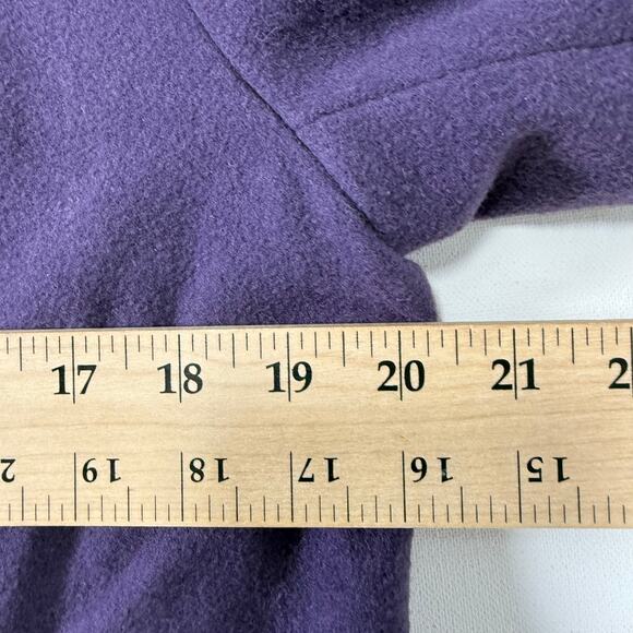 Vintage 90s Emily Meyer Purple Wool Blazer Women’s 12 Classic Lined Jacket - Picture 7 of 7